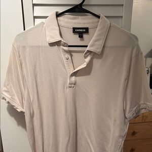 Express Cream Polo Shirt Classic Style